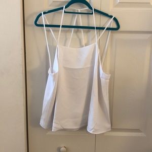 White Tobi Open Back Tank